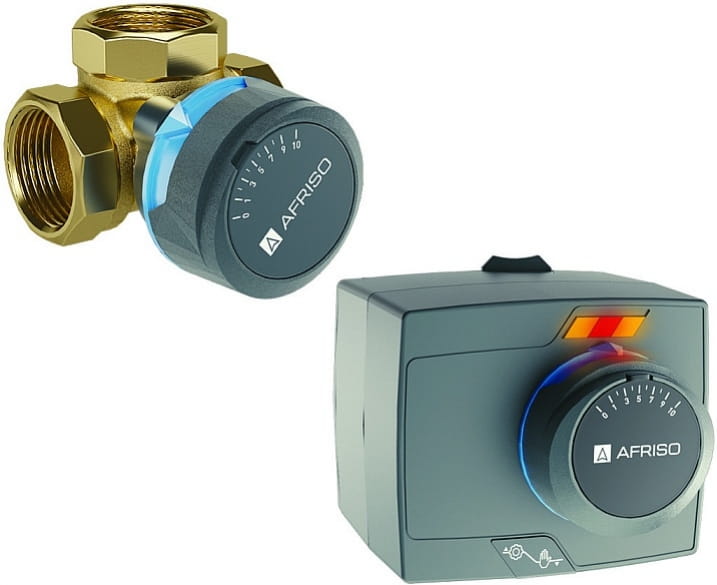  AFRISO ARV 384 ProClick DN25, Rp1\", Kvs 10 + siłownik elektryczny ARM 343 ProClick - Zestaw regulacyjny"