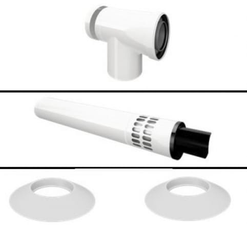 Termet Poziome wyprowadzenie powietrzno - spalinowe PP (60/100)