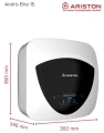 Ariston ANDRIS ELITE WIFI 15U EU - Podgrzewacz pojemnościowy, podumywalkowy 3105083