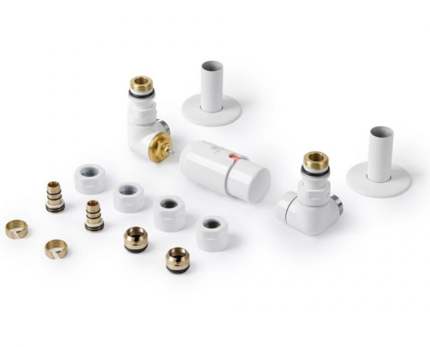  VISION ALL IN ONE (biały soft) - Zestaw trójosiowy termostatyczny (LEWY)