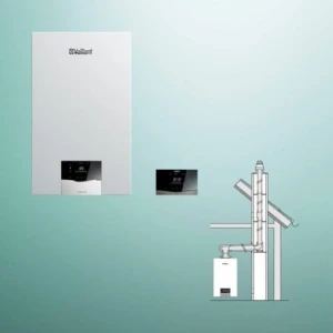 Vaillant VCW 32CS/1-5 ecoTEC plus + sensoCOMFORT 720 + zestaw do szachtu (Pakiet)