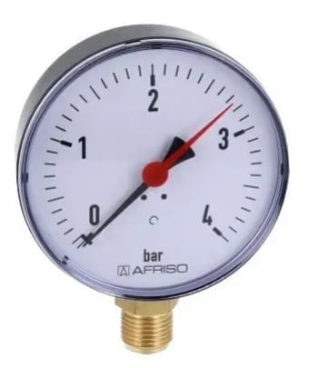 Afriso Manometr RF 80 RAD, fi 80 mm, 0-4 bar, 1/2"