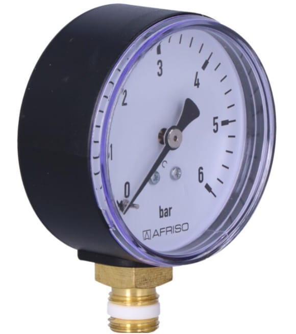  Afriso Manometr RF 63 RAD, fi 63 mm, 0-6 bar, 1/4"