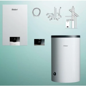 Vaillant VC 15CS/1-5 + VIH R 200/6B + VRC 720 sensoCOMFORT + zestaw do szachtu (Pakiet) 0010043614