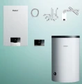 Vaillant VC 15CS/1-5 + VIH R 200/6B + VRC 720 sensoCOMFORT + zestaw przez ścianę lub dach (Pakiet)