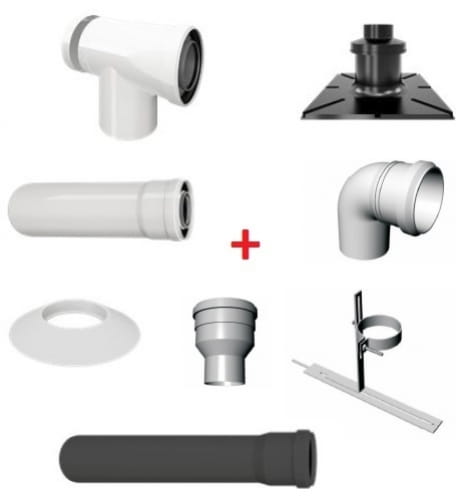  Termet Zestaw powietrzno-spalinowy do szachtu kominowego PP (60/100)