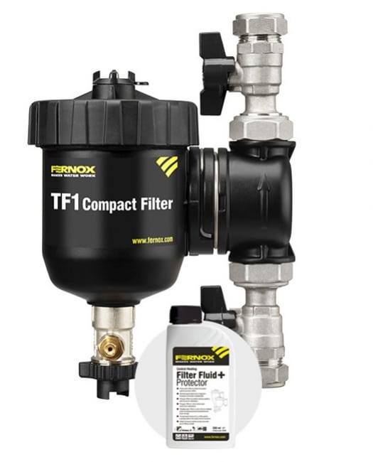FERNOX TF1 Compact Filter 3/4" + Filter Fluid Protector - Filtr magnetyczno hydrocyklonowy