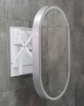 Miior GOL 5080 cm (Silver) - Lustro wysuwane z oświetleniem LED