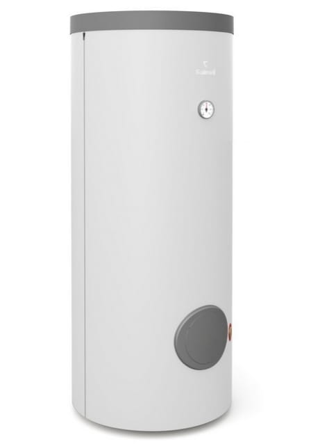 Galmet Maxi SGW(S) 250 L - Wymiennik stojący c.w.u. do pomp ciepła z dużą wężownicą spiralną 2,9m2 biały (26-258570N)