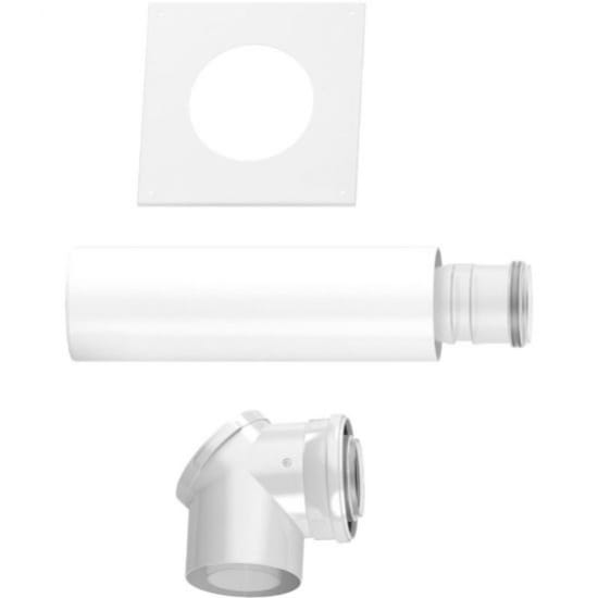  BOSCH Zestaw podstawowy C(14)3x (2581), poziomy powietrzno-spalinowy Ø80/125 do szachtu