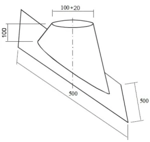 Wadex Przejście dachowe 25-45° 60/100
