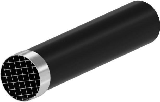  Termet deflektor z zakończeniem stalowym 1,0 m PP(Ø 80)