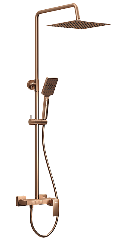 Valvex Ars Kolumna natryskowa z deszczownicą Miedź Szczotkowana 2420180