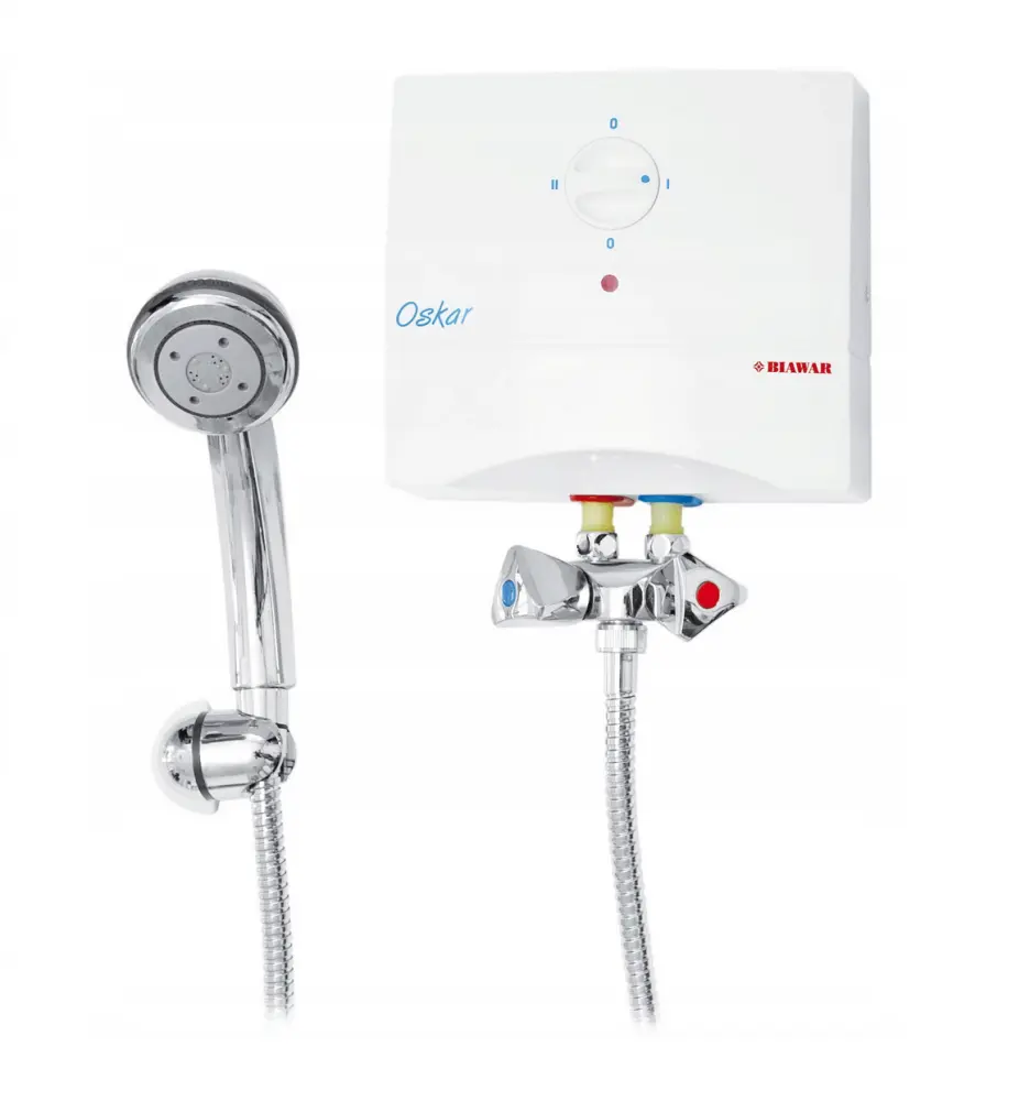  Biawar OSKAR OP-5P - Podgrzewacz prysznicowy przepływowy z baterią w komplecie 10711