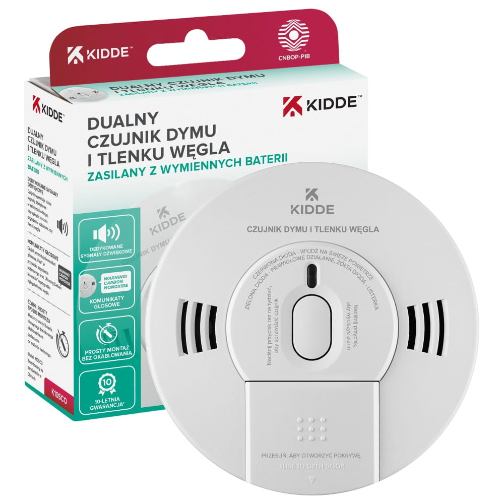 KIDDE K10SCO  - Czujnik dymu i tlenku węgla