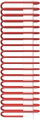 Terma MICHELLE 1200x400 - Grzejnik łazienkowy + maskownica