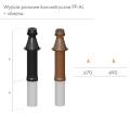 RICOM Wyjście pionowe koncentryczne CZERWONE PP (80/125)