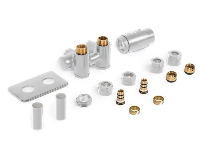  INTEGRA DUO ALL IN ONE (Biały połysk) - Zestaw termostatyczny 50 mm z opcją grzałki (PRAWY) TGETIDUOPK916