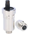 AFRISO Odpowietrznik automatyczny pionowy 1/2" GZ z zaworem stopowym, niklowany 7773561