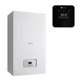 Saunier Duval THELIA CONDENS 25-A + sterownik pogodowy SRC 720 MiPro Sense czarny  (dwufunkcyjny) - Kocioł gazowy S0010019428+SRC