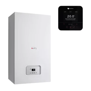 Saunier Duval THELIA CONDENS 25-A + sterownik pogodowy SRC 720 MiPro Sense czarny  (dwufunkcyjny) - Kocioł gazowy S0010019428+SRC