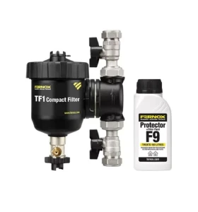FERNOX TF1 Compact Filter 3/4" + Filter Fluid Protector  Filtr magnetyczno hydrocyklonowy 62761