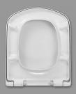 Deska WC do ROCA HALL 56 cm & DAMA SENSO wolnoopadająca, duroplast, wypinana
