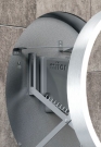 Miior Inn 60 cm (białe) - Lustro wysuwane z oświetleniem LED