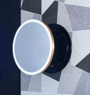 Miior Sun 50 cm (Black Copper) - Lustro wysuwane z oświetleniem LED