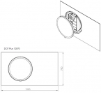 Miior Dot Plus 12070 - Lustro wysuwane z oświetleniem LED