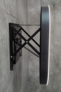Miior GOL 5080 cm (Black Editon) - Lustro wysuwane z oświetleniem LED