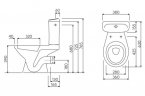 Zestaw WC kompakt IDOL odpływ poziomy (19035000)